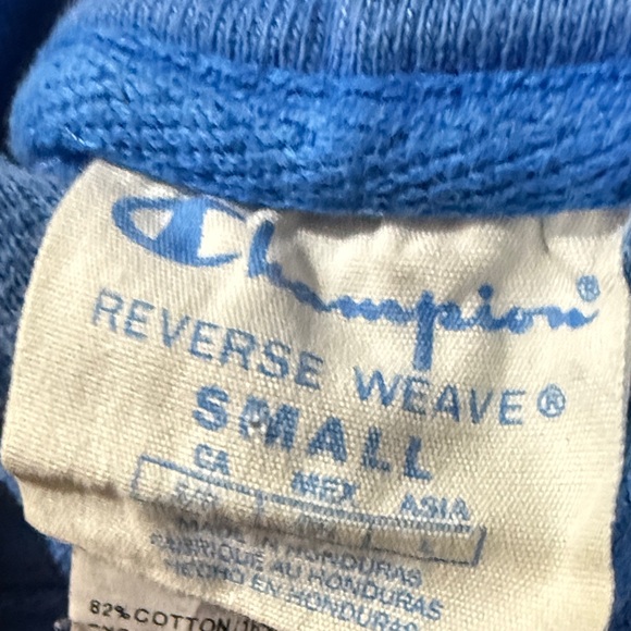 Champion Blue Reverse Weave Hoodie - Picture 2 of 4